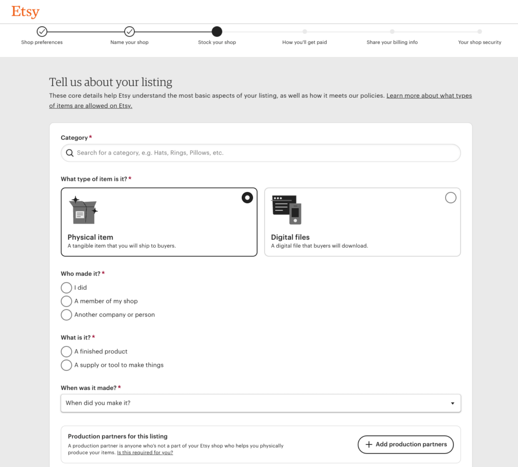 Create Your First Listing How to sell on Etsy in {{new Date().getFullYear()}}: The ultimate beginner’s guide 2